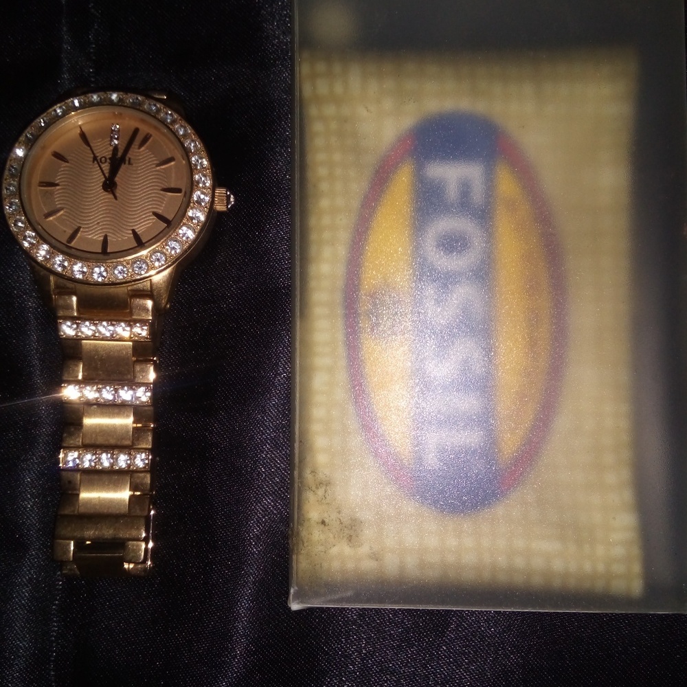 SALE! FOSSIL Rose Gold Tone Watch